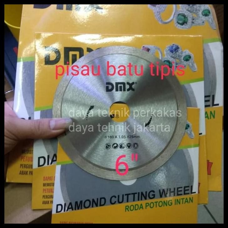 TERMURAH PISAU POTONG BATU AKIK 6" - PISAU DIAMOND TIPIS DMX - DIAMOND CUTTING DW POTONG BATU ALAM