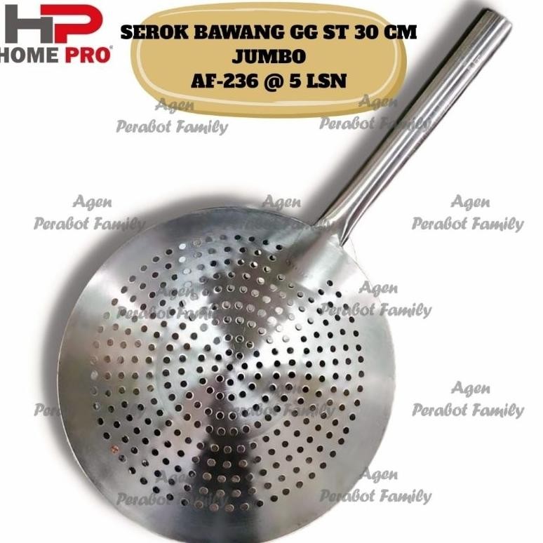 CR - Serokan Masak Gorengan Restoran / Serok Bawang Stainless 30 cm Jumbo TERLARIS