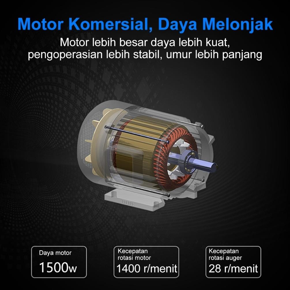 TERLARIS Mesin Pengaduk Adonan Mie/Adonan Padat Berat Mesin Penggiling Mie Horizontal Dough Mixer/5-