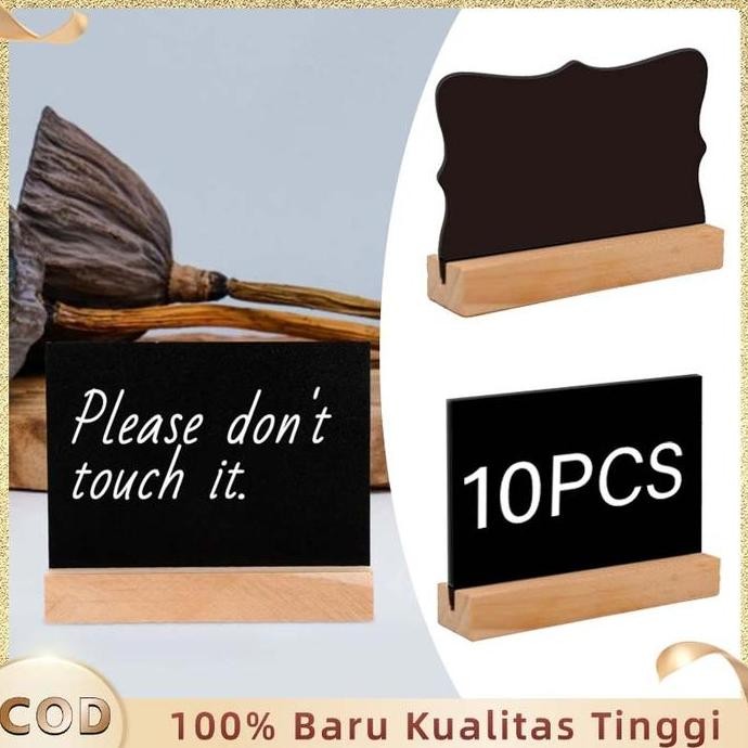 

Papan Tulis Mini Kapur Mini Chalkboard Stand Mini Kayu Papan Reserved Papan 10Pcs Blackboard Standing Mini