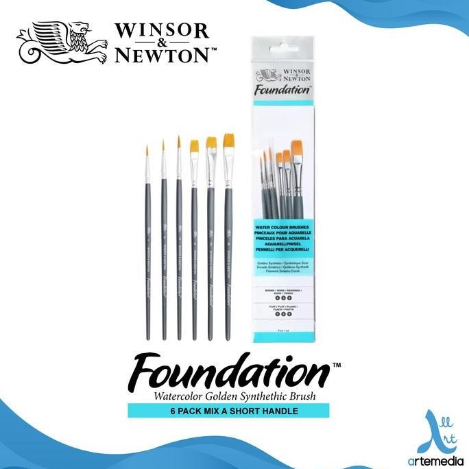 

Kuas Lukis Winsor & Newton Foundation Set 6 Mix A Golden Brush Sh