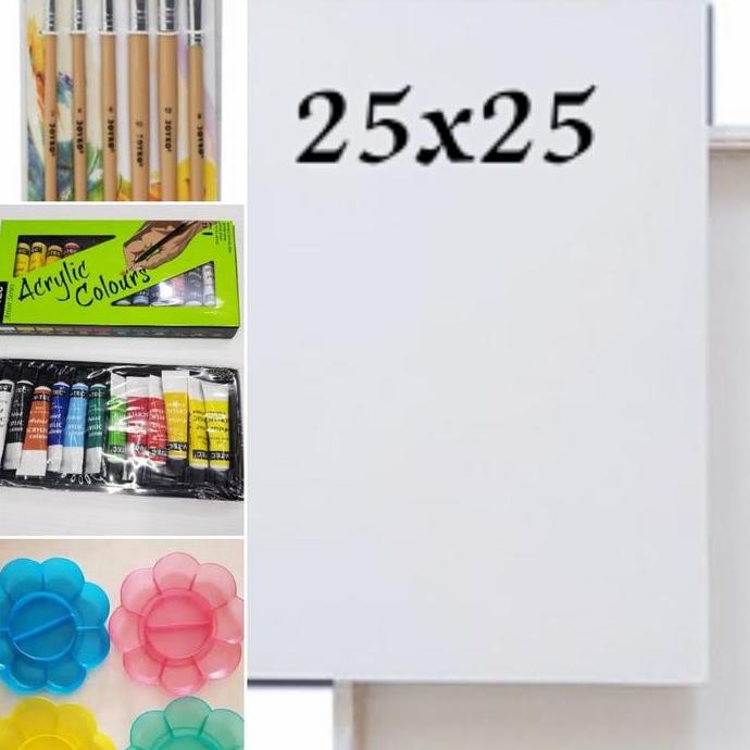 

Promo Paket Alat Lukis + Kanvas 25X25