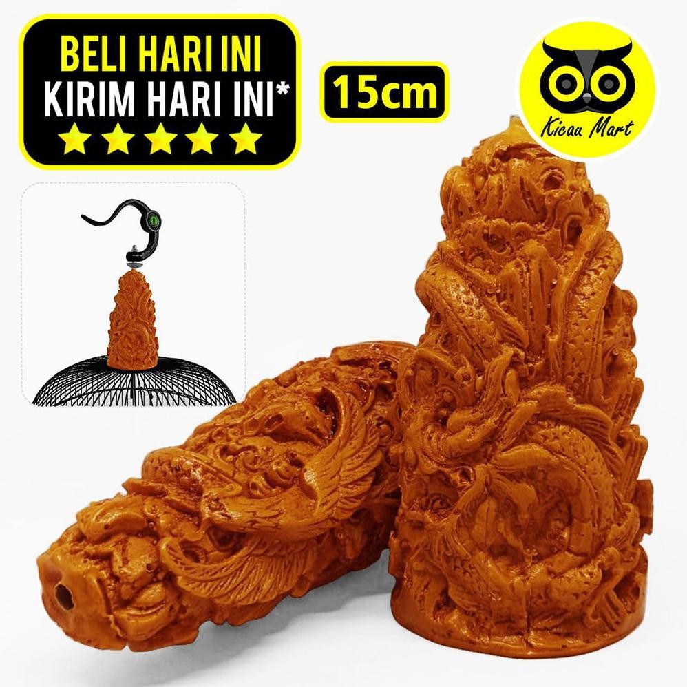 KICAU MART Pion Sangkar Kandang Burung Klasik Ukir Gold Naga Aksesoris Gantungan Sangkar Burung Love