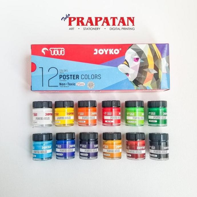 

Cat Poster Titi Set / Titi Poster Color Set 12 Warna 20Ml