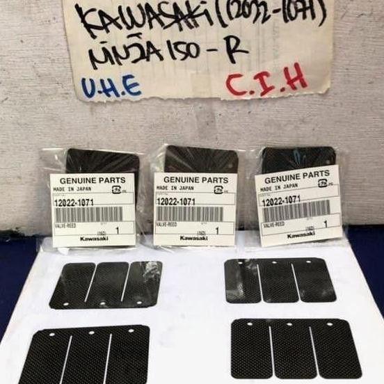 LIDAH MEMBRAN KAWASAKI NINJA 150R/RR / KX-125 (12022-1071)CARBON HITAM ORIGINAL DAN TERPERCAYA