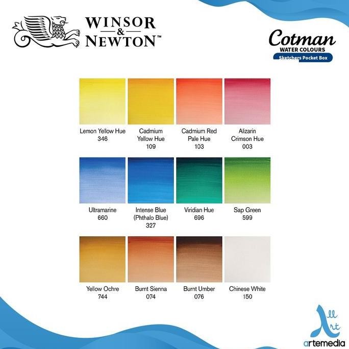 

Winsor & Newton Cotman Watercolor 12 Half Pan Sketchers Pocket Set