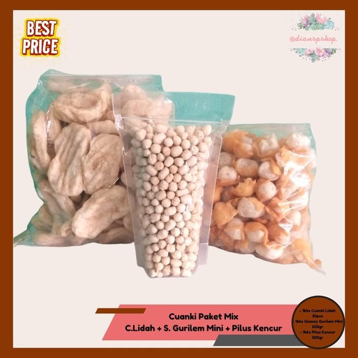 

Cuanki Paket Mix Cuanki Lidah + Siomay Mini + Pilus Kencur Madam Di Food Makanan