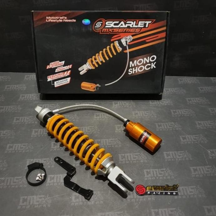 MONOSHOCK KAWASAKI KLX 150 MERK SCARLET MODEL TABUNG PISAH UKURAN 403