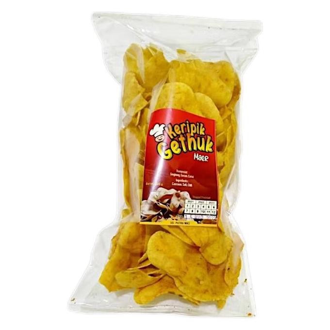 

Keripik Getuk Singkong Maer 200 Gram Asin Camilan Pedas Food Kerupuk Snack Cemilan Kripik Makanan Getuk Goreng Murah Gombal