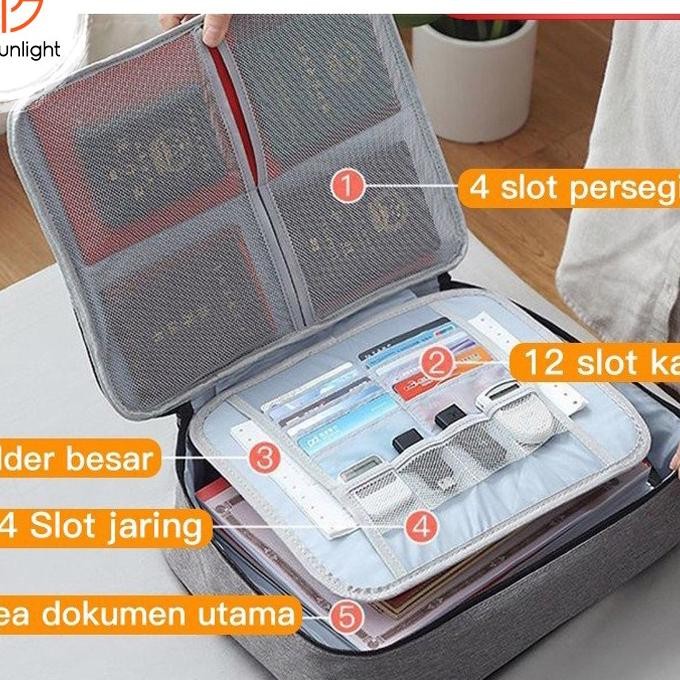

Tas Dokumen 5 Layertas Tempat Dokumen Penting Tas Multifungsi Kotak Dokumen Portabel
