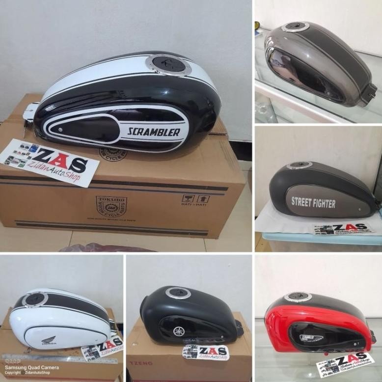 Tangki Rep Ducati Scrambler Tutup Tangki Ninja for Ter Megapro GL Scoio Byson Pulsar Thunder dll