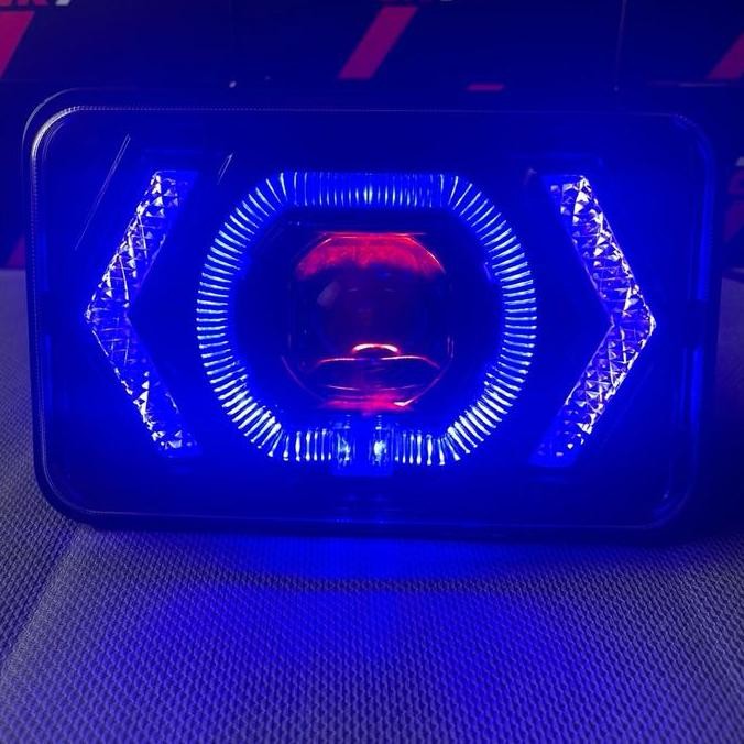 LAMPU BILED KOTAK 4X6 INCH CR7 C650 FLAT CUT CUSTOM RX KING HONDA WIN GL MAX