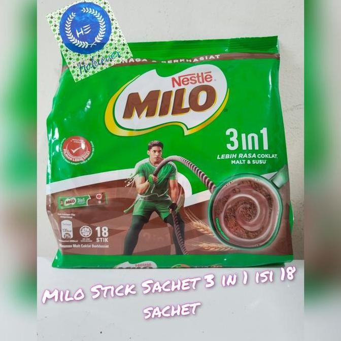 

Milo 3In1 Stick Sachet Isi 18 Kopi Coklat Energi Instan