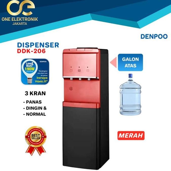 Dispenser Denpoo Ddk-206 Kompresor