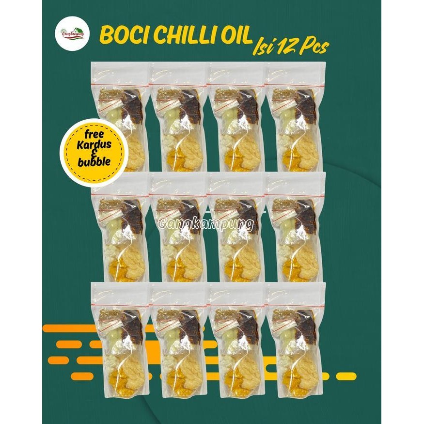 

Baso Aci Chili Oil 12Pcs Gangkampung