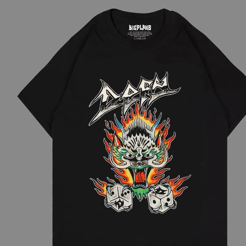 Promo Defy Hc Naga Dadu Kaos Defy Hc Hardcore Musik Punk Pria Wanita
