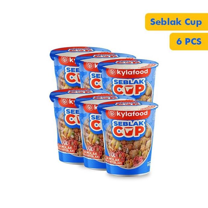

Kylafood Paket Seblak Cup intant isi 6 PCS Instan Pedas