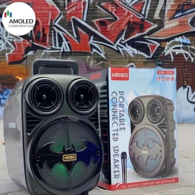 Speaker Jumbo Karaoke Bluetooth Bonus 2 Mic Wireless Salon Bass Gede