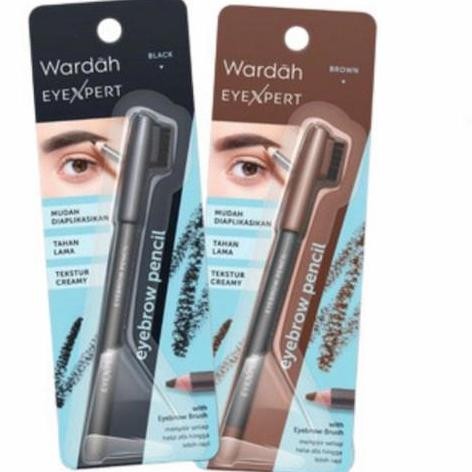 

Wardah Eyebrow Pencil Black Brown Pensil Alis Hitam Coklat Waterproof