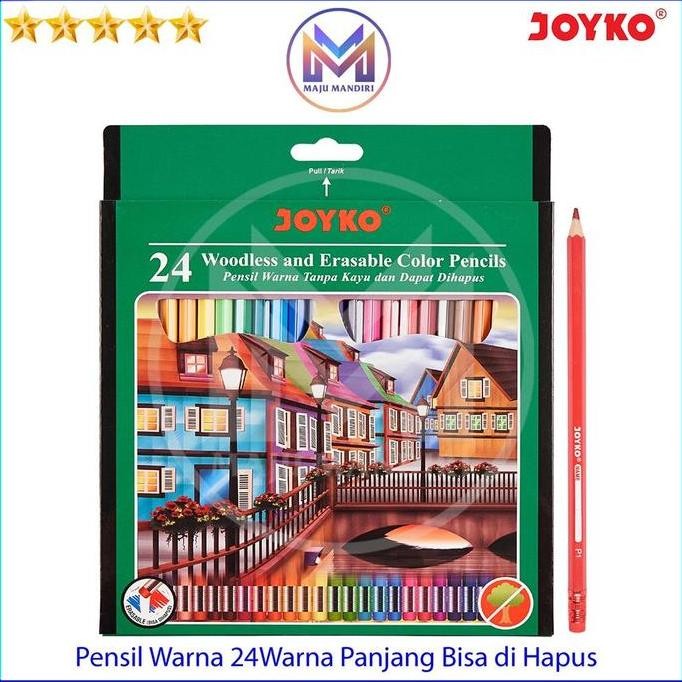 

Joyko Pensil Warna 24 Colour Bisa Dihapus Colour Pencil Set 24Warna