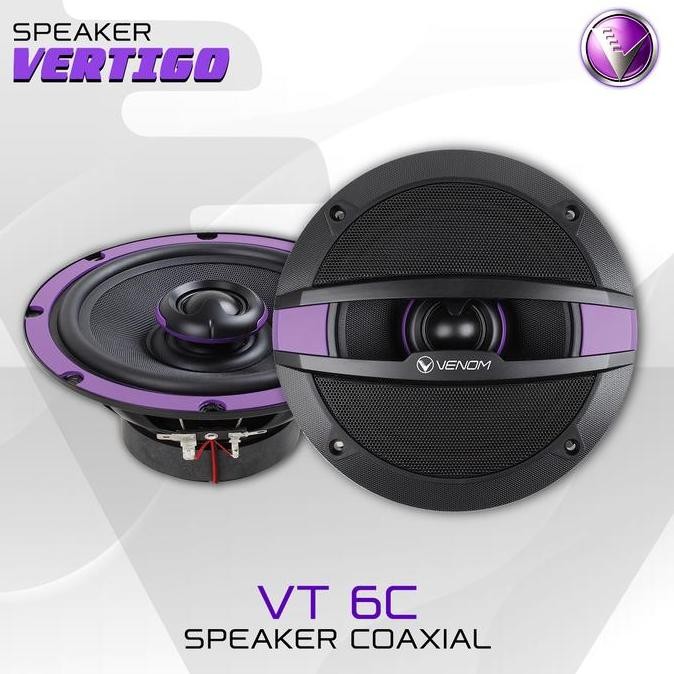 Speaker Coaxial Venom Vertigo Vt 6C 6 Inch Audio Mobil Suara Jernih Bass Nendang