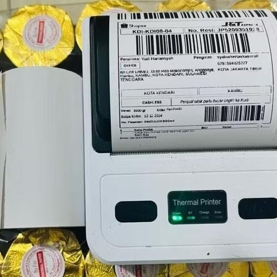 

Kertas struk thermal 58x40mm full coreles / Printer Edc 58mm paket 10 pcs