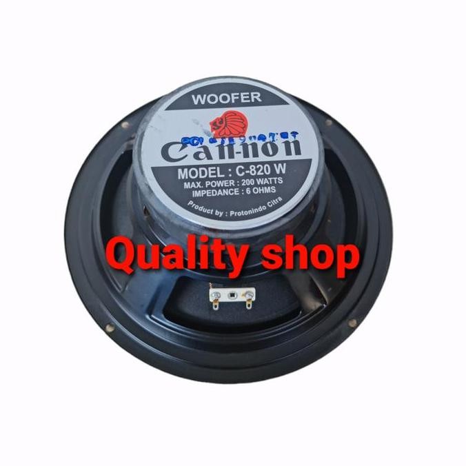 Speaker Woofer Canon 8 Inch 200W Bass Audio Mobil Rakitan