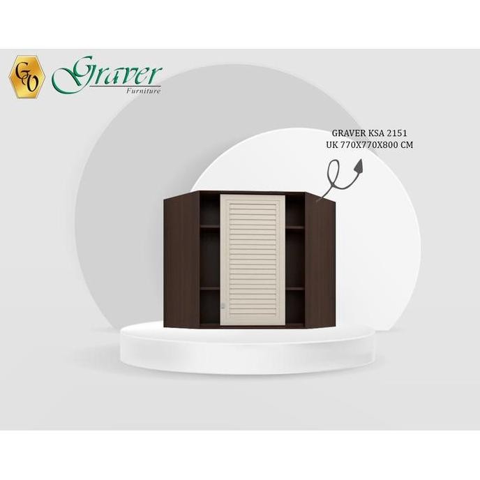 Kitchen Set (Atas / Bawah ) 2 Pintu Graver - Viral Series