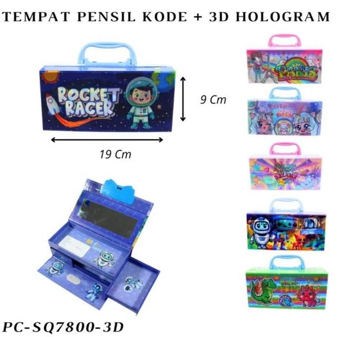 

Tempat Pensil Fancy PCD 3D Cermin 3 Susun Pencil Case Premium