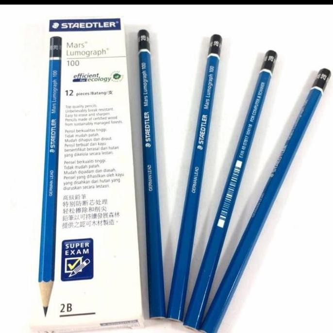

Pensil Staedtler 2B 1 Pack | Pensil Ujian Sekolah Asli Staedtler