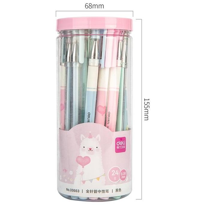

Deli Pulpen Gel / Gel Pen Isi 24 0.38Mm Lucu 33663 Hitam Plastik Tinta Stationery New Stok