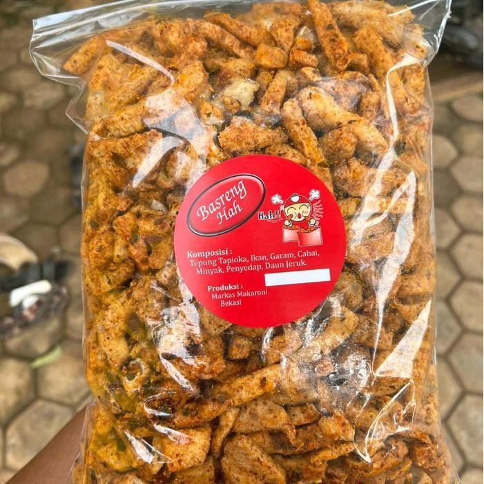 

RKM Basreng Pedas Daun Jeruk 500gr food snacks goreng keripik dena