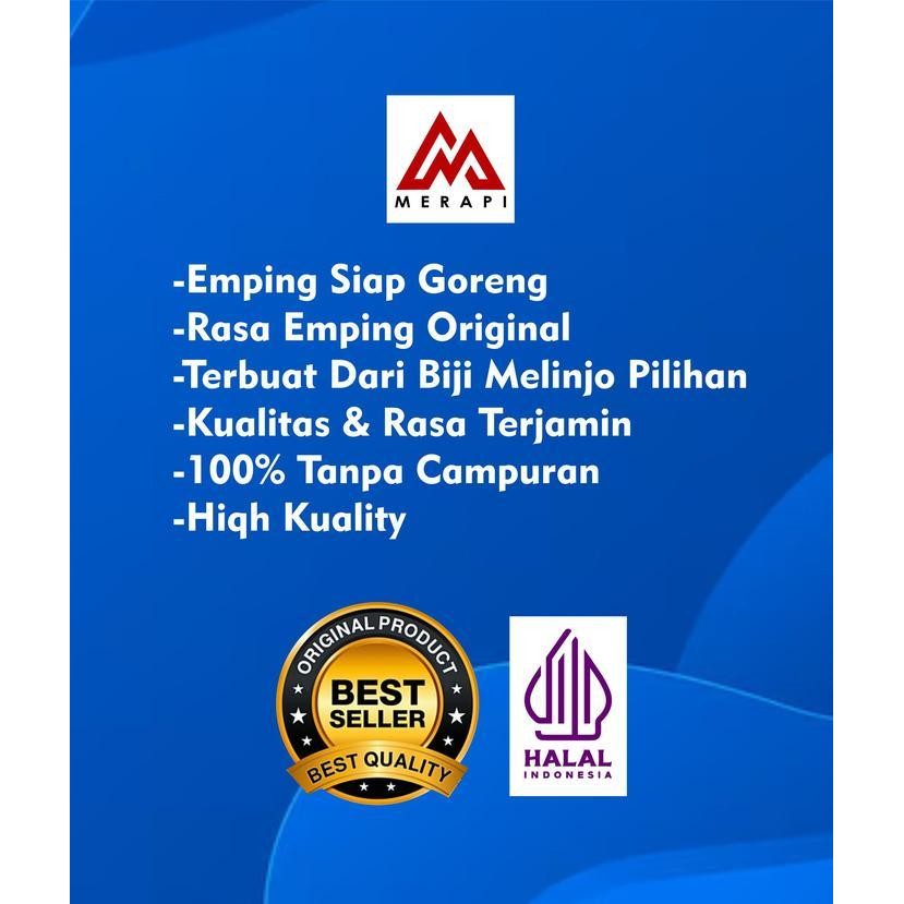 

Rkm Emping Merapi- Emping Melinjo 1Kg Asli Kebumen Kering Pasar Cemilan Snack Original Keripik Camilan Food Kripik Makanamerapin