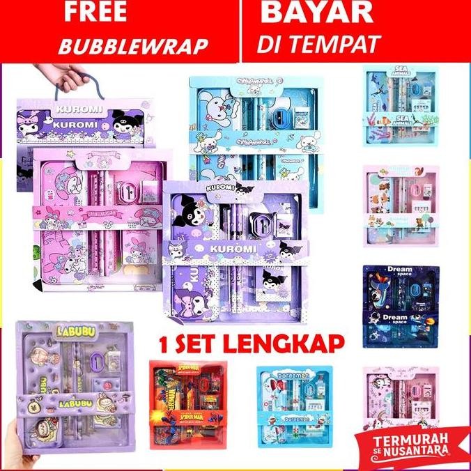 

Set Alat Tulis Anak Sanrio Kuromi Cinnamoroll My Melody - Pencil Case Sekolah Cewek Cowok