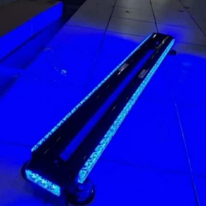 lampu strobo polisi 90cm 4 sisi atap mobil - led biru - federal snal