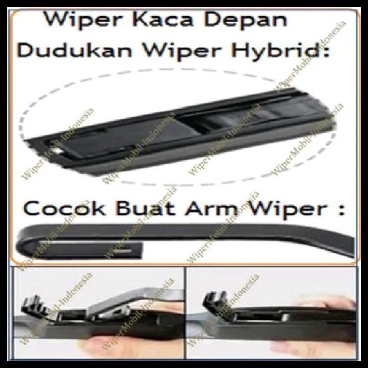 DISKON WIPER KACA MOBIL HONDA BRIO 2012 2013 2014 2015 2016 2017 2018 HYBRID 