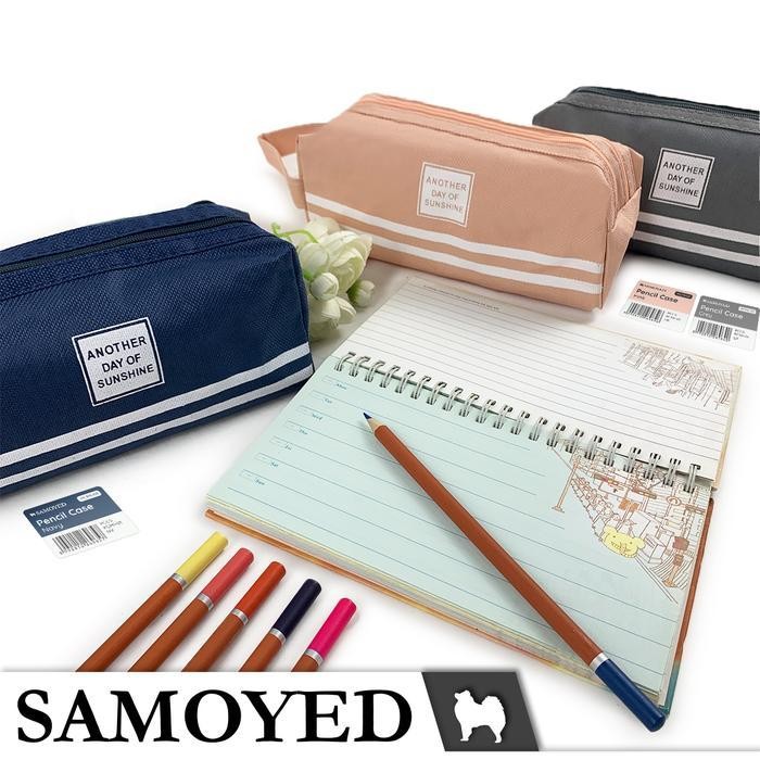 

EMS Tempat / Kotak Pensil / Alat Tulis / Kosmetik / Dompet Kain Kanvas / Stationery / Pencil / Pen / Cosmetic / Travel Case / Box / Pouch Canvas Samoyed PCMI-01