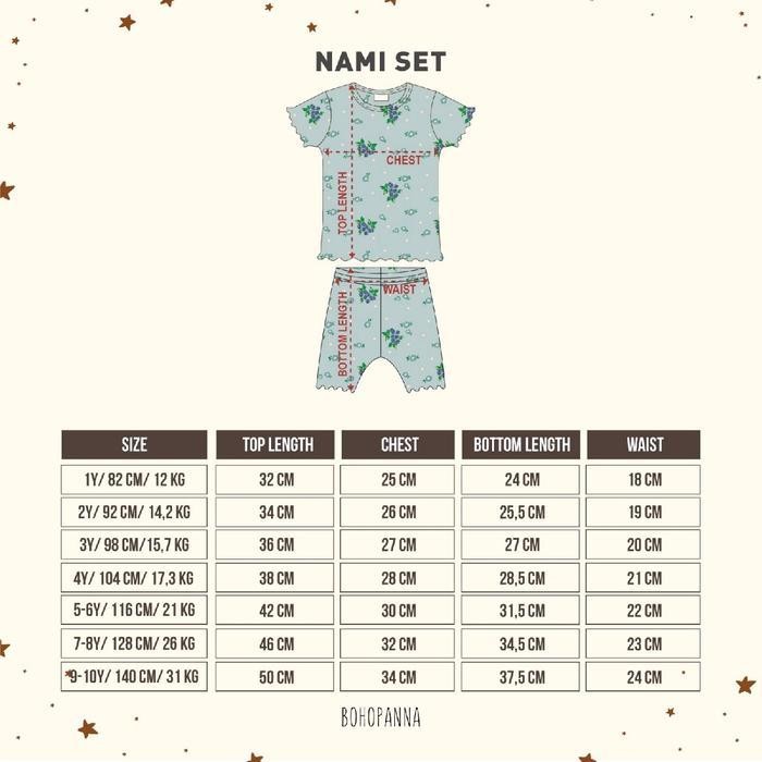 BB NAMI SET Bohopanna B102 / Setelan Anak Perempuan / Setelan Anak Perempuan Motif Katun