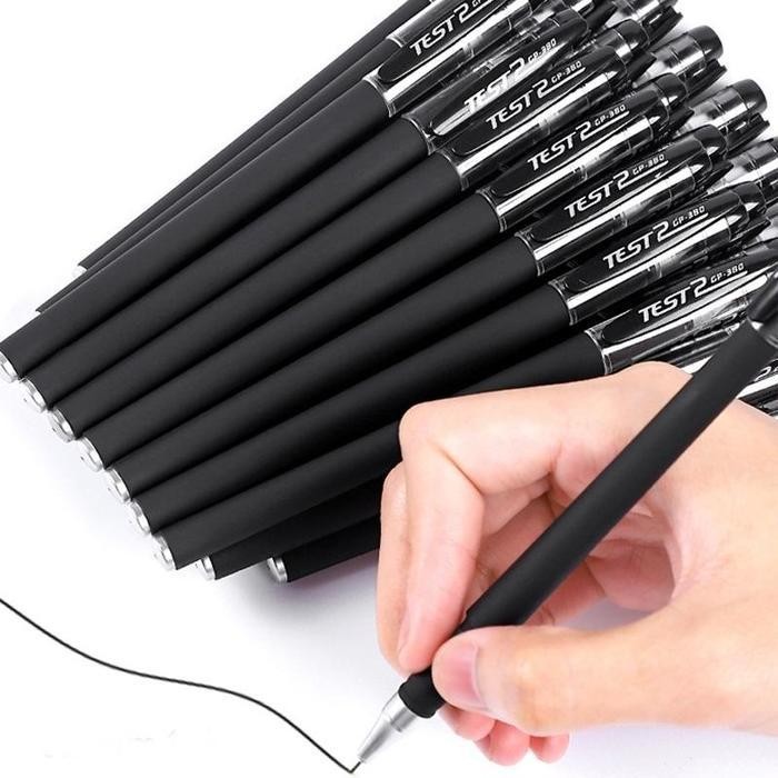 

EMS COD 50 PCS Ballpoint Pens Bollpoint Peralatan Sekolah Kantor Pensil Pena Alat Tulis Memo Stationery Pulpen Gel Hitam Kualitas Tinggi Cocok untuk Pelajar Akuntan dan Keluarga