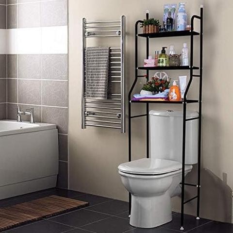 Rak Toilet Besi Anti Karat Rak Toilet Kloset Duduk Rak Toilet Organizer Rak Toilet 3Susun