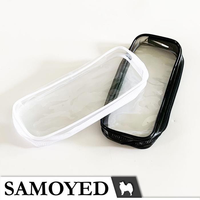 

EMS Tempat / Kotak Pensil / Alat Tulis / Kosmetik / Dompet PVC Transparan / Transparent Stationery / Pencil / Pen / Cosmetic / Travel Case / Box / Pouch Samoyed PCCS-P22