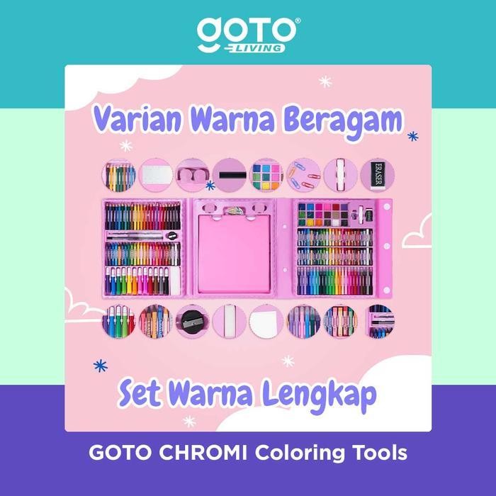 

EMS Goto [COD] Chromi Crayon Krayon Pensil Warna Set Kerayon Lengkap 150 208 Pcs