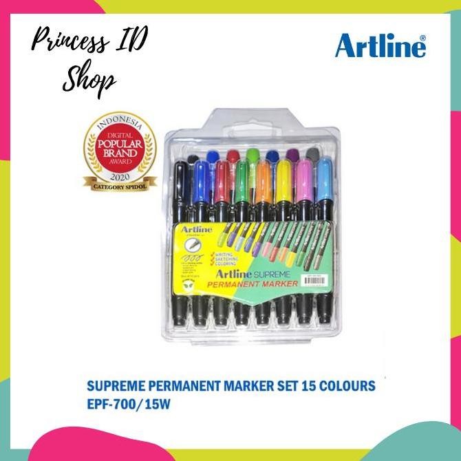 

Artline Supreme Spidol Permanent Marker Epf-700/15W New Stok