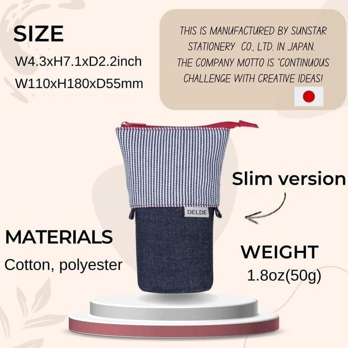

Kotak Pensil Delde | Denim Hickory | Po Jepang Delde Slim Pouch New Stok