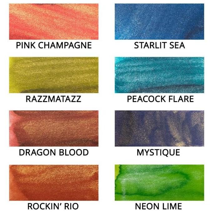 

Diamine Shimmering Inks - Fountain Pen Ink / Tinta 50Ml Botol New Stok