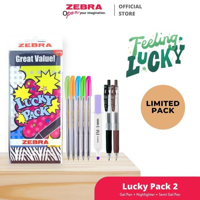 

Zebra Lucky Pack - Random Paket Pulpen New Stok