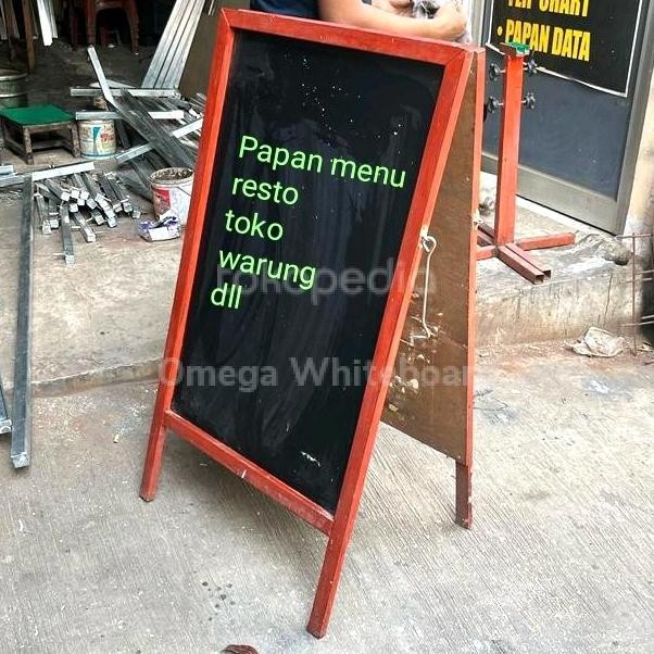 

Papan Menu Cafe/Resto Uk.60X90 Doubleface New Stok