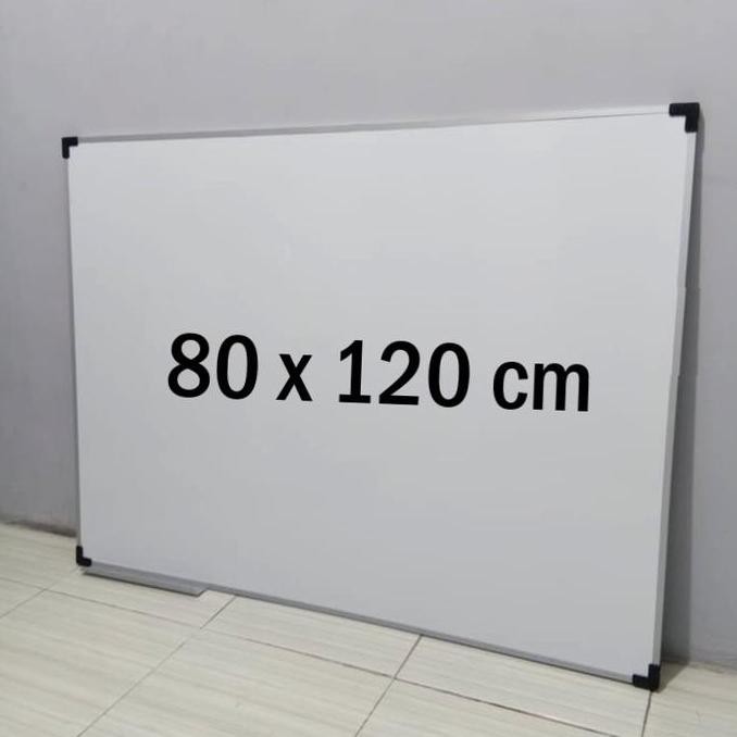 

Whiteboard Magnetik / Papan Tulis 80 X 120 Cm New Stok