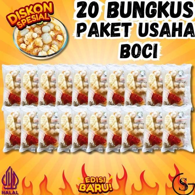 

PAKET 20 BUNGKUS BASO ACI GUDANGSNACK TGR PAKET USAHA KEMASAN BARU Lebih tahan lama Ayam Instan Food Kaldu Pedas Seblak Jamur Kuah