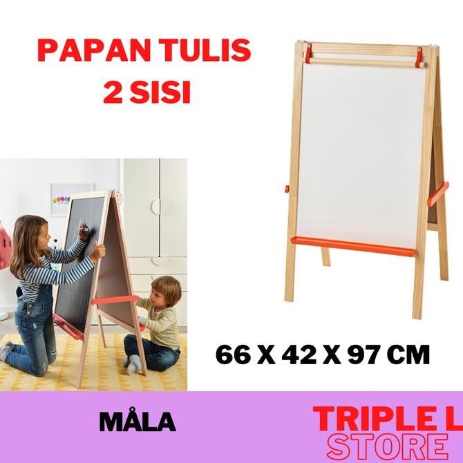 

Papan Tulis Anak 2 Sisi Whiteboard Blackboard Bolak Balik 2 In 1 Ikml New Stok